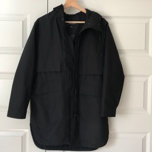 Everlane renew anorak, xxs, black